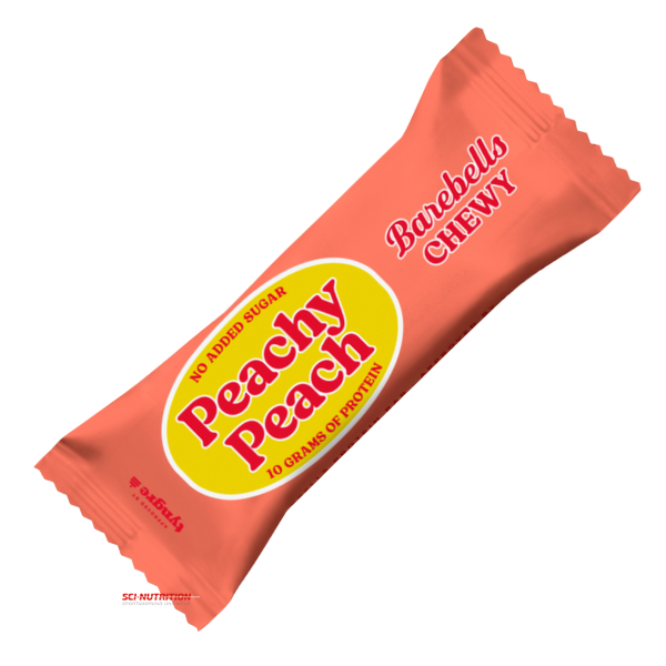 Barebells - Chewy Peachy Peach Proteinriegel; Fitnessshop Berlin