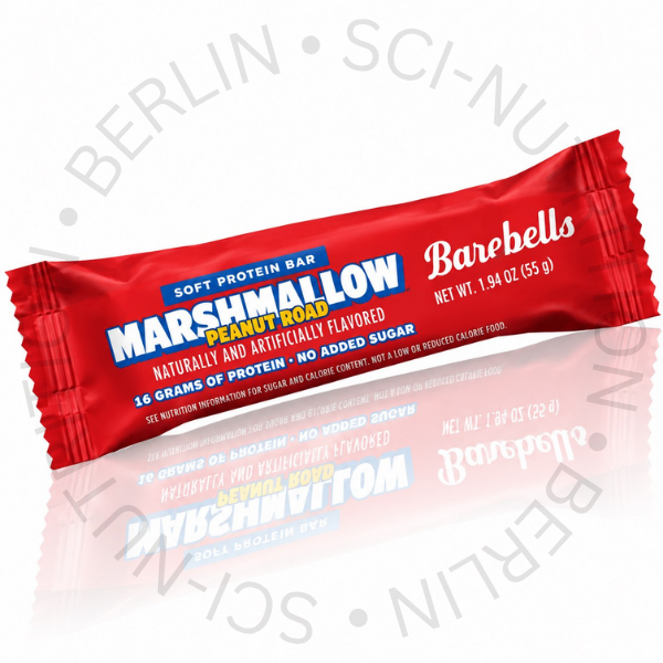 Barebells Protein Bar Marshmallow Peanut Road 55g US Import Protein Riegel bei Sci Nutrition Berlin
