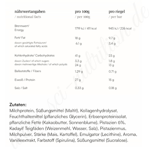 Protein Bar Dubai Chocolate Style