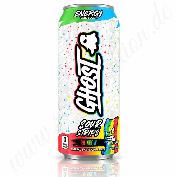 Ghost Energy Sour Strips Rainbow 473 ml US Import Energy Drink bei Sci Nutrition Berlin