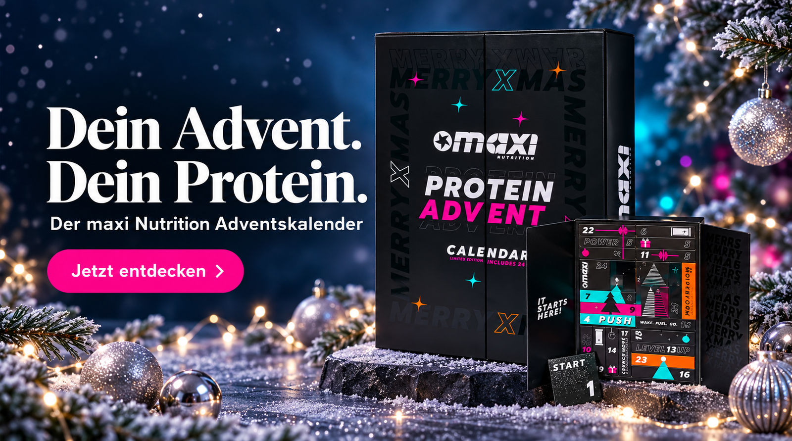 Maxi Nutrition Adventskalender 2026 Neu Adventskalender bei Sci Nutrition Berlin