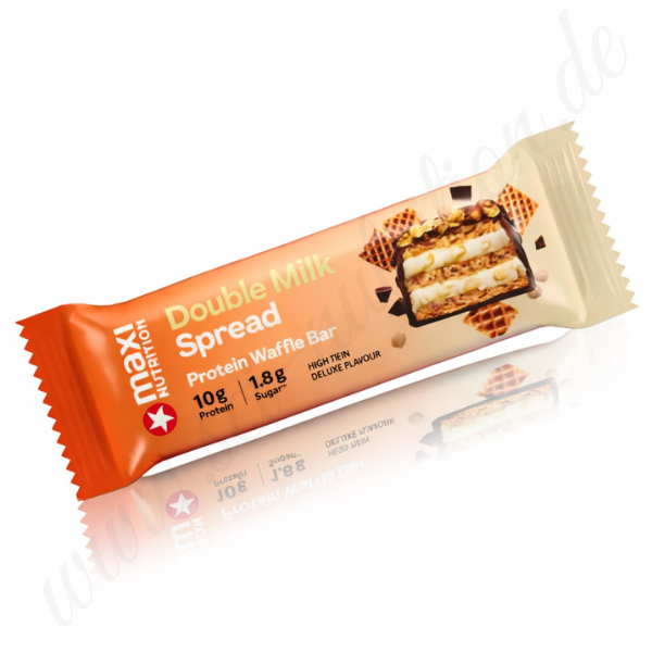 Maxi Nutrition Protein Waffe Bar Double Milk Spread Proteinriegel Fitnessshop Berlin
