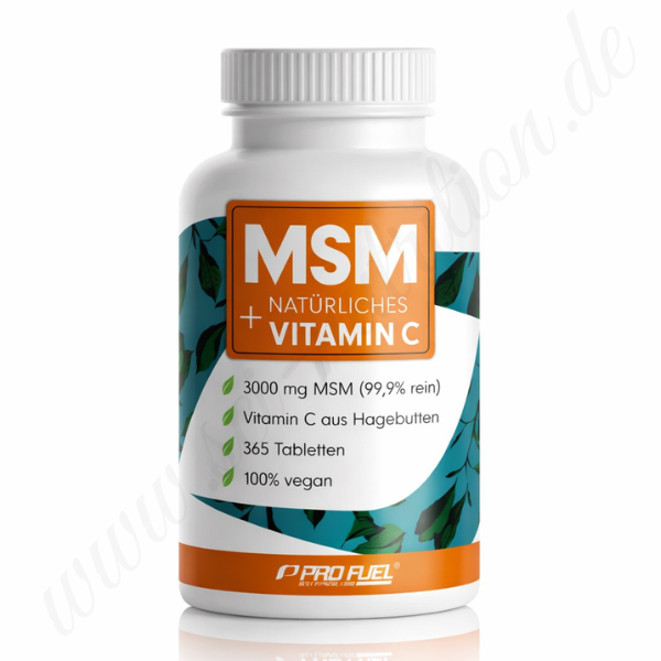 Profuel MSM +natürliches Vitamin C Methylsulfonylmethan + Vitamin C Fitnessshop Berlin