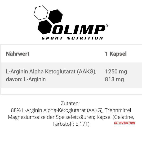 AAKG 1250 Extreme - Sci Nutrition Shop