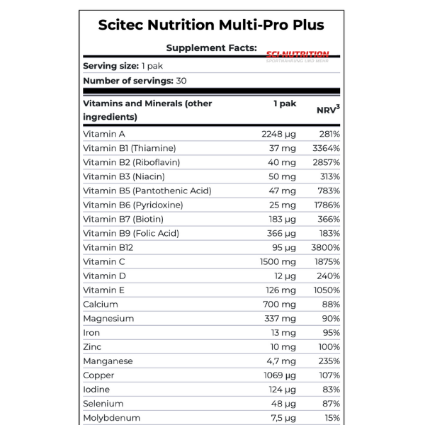 Multi Pro - Sci Nutrition Shop