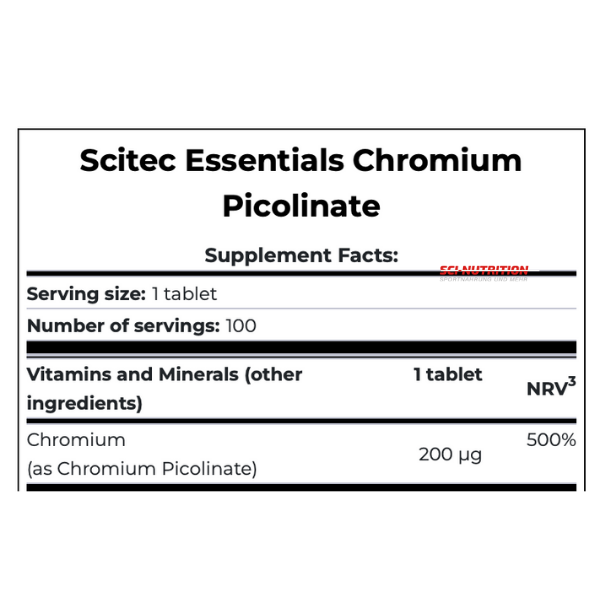 Chromium Picolinate - Sci Nutrition Shop