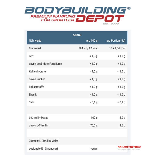 Citrullin - Sci Nutrition Shop