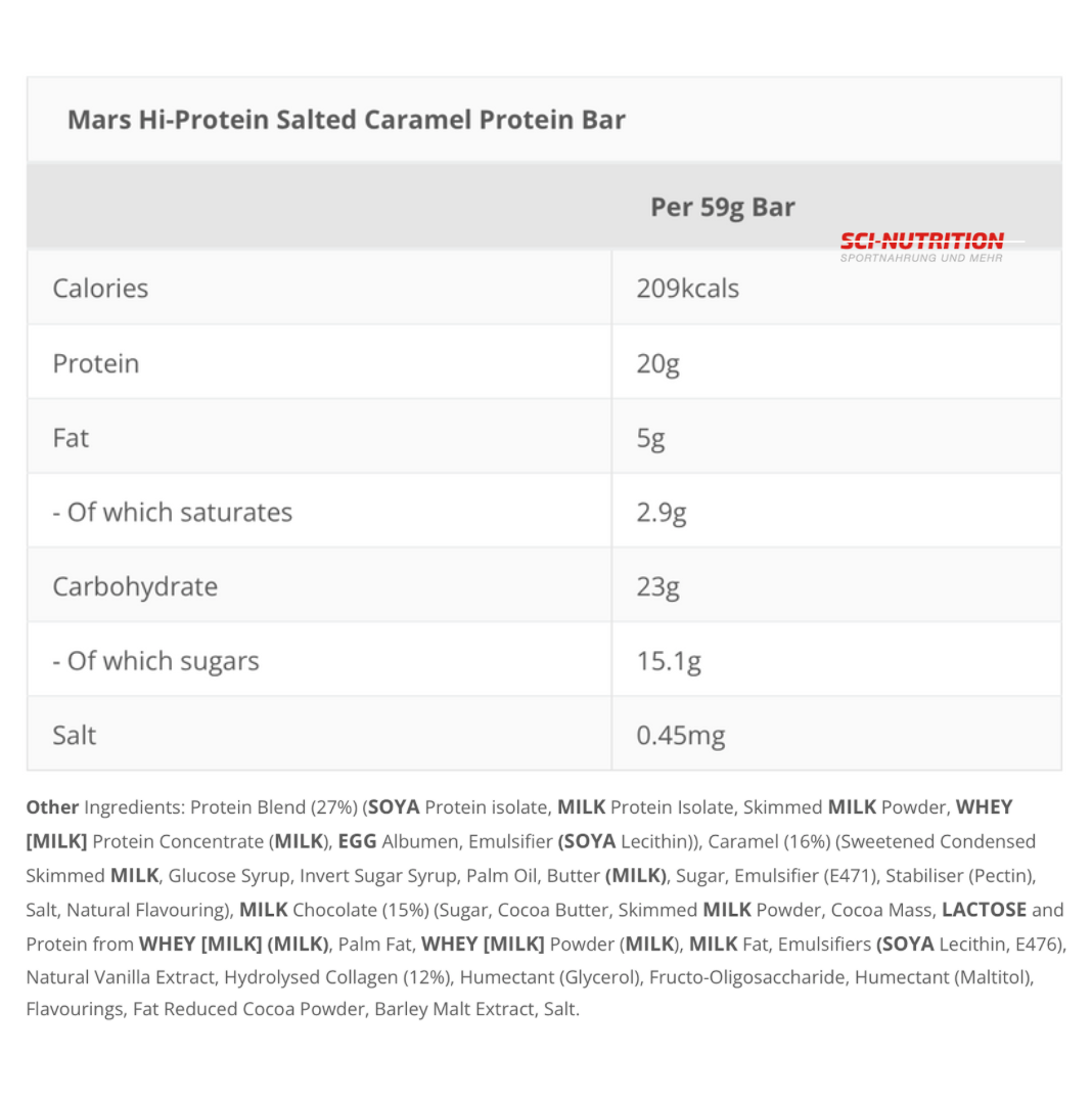 Mars Hi Protein - Sci Nutrition Shop