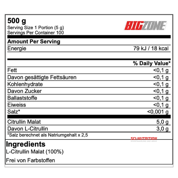 L-Citrullin Malat - Sci Nutrition Shop